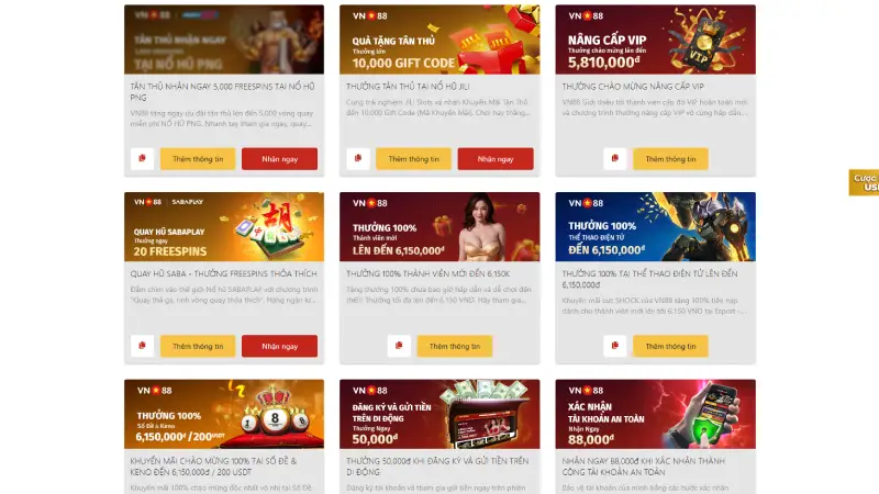 tong hop khuyen mai vn88 2026 uu dai khung dieu kien vong cuoc cuc thap